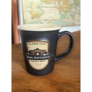 Americaware City of San Antonio Raised Souvenir Ceramic Coffee Mug Cup 16 Ounce
